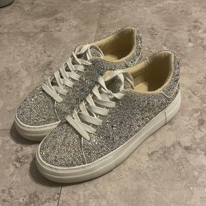 Betsey Johnson rhinestone sneakers